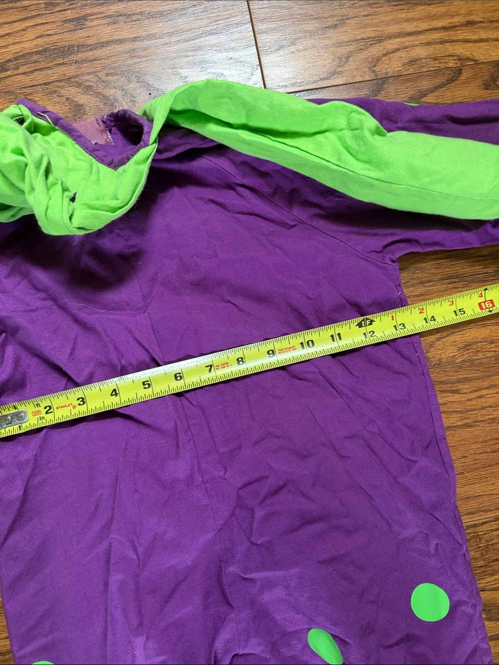 Vintage 90s Neon Squid/ Octopus Halloween Costume Kids 6/8 - Picture 3 of 6